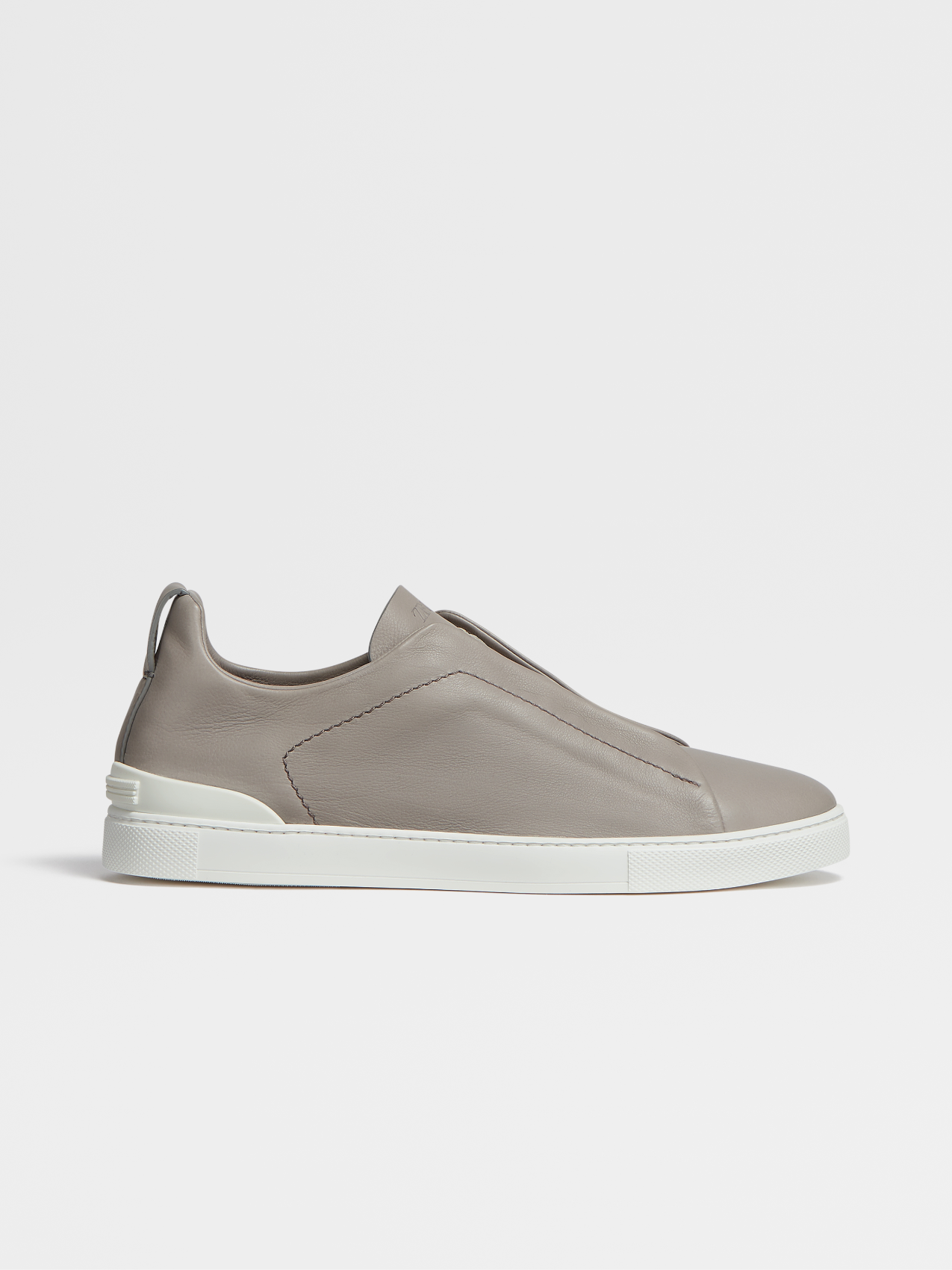Light Grey Soft Calf Triple Stitch™ Low Top Sneakers